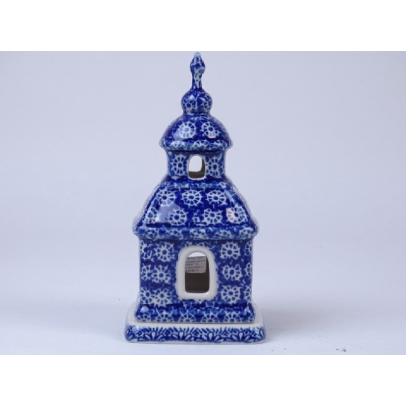 Bunzlau kerkje 15 cm. hoog * A10-884 *