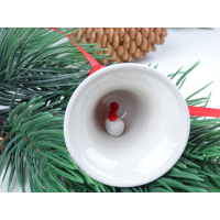 Bunzlau kerstklokje 7,5 cm. * 29-2396 *