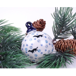 Bunzlau kerstbal 7 cm. hoog * 186-2151 teckel *