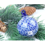 Bunzlau kerstbal 7 cm. hoog * 186-2396 *