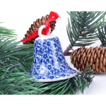 Bunzlau kerstklokje 7,5 cm. * 29-2396 *