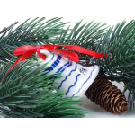 Bunzlau kerstklok 7,5 cm. * 029-2970 *