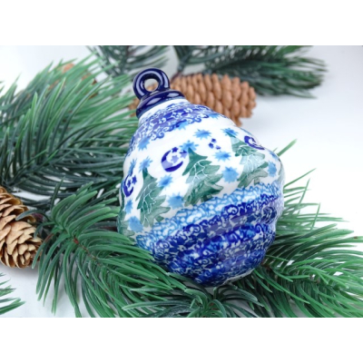 Bunzlau kerstbal 7,5 cm. * 668-1674 * Bunzlau kerstbal 7,5 cm. * 668-1674 *