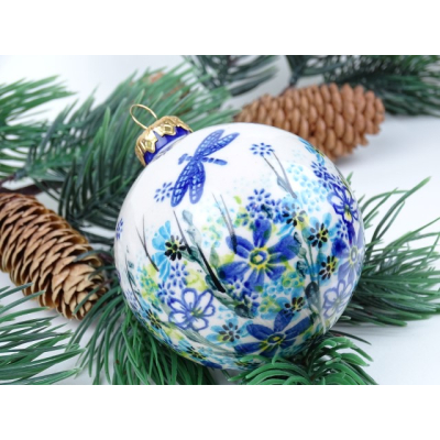 Bunzlau kerstbal 9 cm. breed * Henry's-libelle * Bunzlau kerstbal 9 cm. breed * Henry's-libelle *