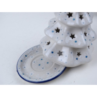 Bunzlau kerstboom/ waxinelichtje 14,7 cm.* 512-2330 *