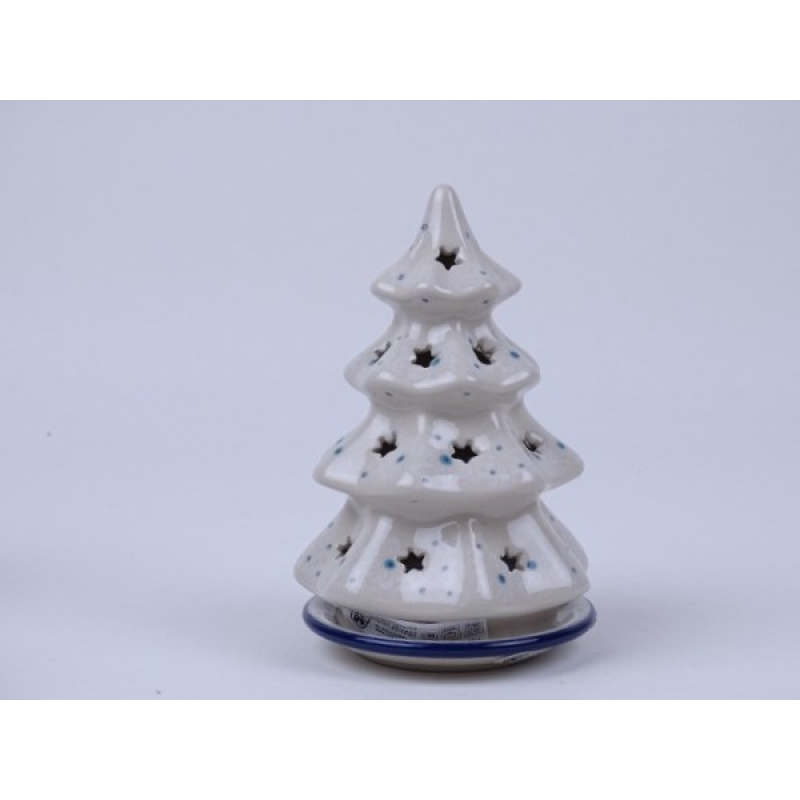 Bunzlau kerstboom/ waxinelichtje 14,7 cm.* 512-2330 *
