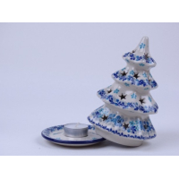 Bunzlau kerstboom /waxinelichtje 17,5 cm. * 513-2000 *