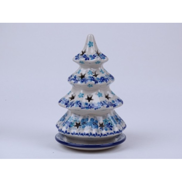 Bunzlau kerstboom /waxinelichtje 17,5 cm. * 513-2000 *