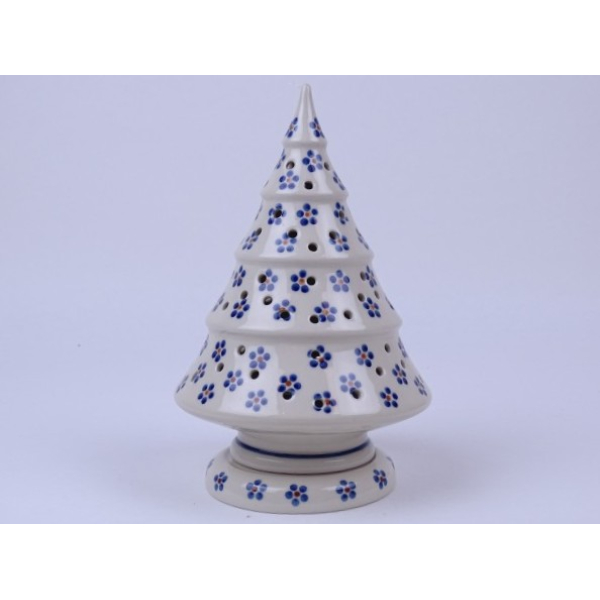 Bunzlau kerstboom 23 cm. * Wiza bloemetjes *