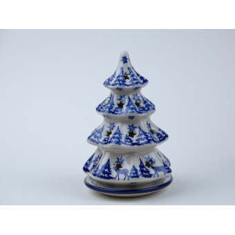 Bunzlau kerstboom/ waxinelichtje  14,7 cm.* 512-1931 rudolf *