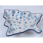 Bunzlau kerst serveerschaal 20.5 cm. * 926-2974 *
