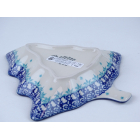 Bunzlau kerst serveerschaal 20.5 cm. *926-2798 sneeuwpop *