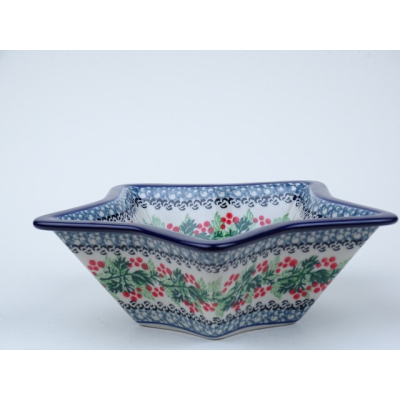 Bunzlau kerst schaal 20 cm.2e keus * A98-kerst * Bunzlau kerst schaal 20 cm.2e keus * A98-kerst *