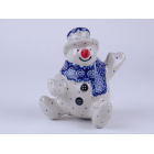 Bunzlau zittende sneeuwpop 12 cm. * F93-884 *