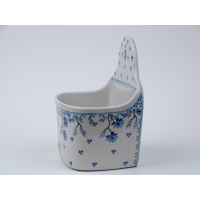 Bunzlau aanrecht/ keukenbakje 13 cm. * 130-2524 grijze takjes *