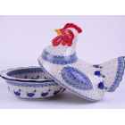 Bunzlau grote kip 24 cm. * D43-2597 kippen * Bunzlau grote kip 24 cm. * D43-2597 kippen *