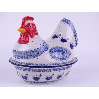 Bunzlau grote kip 24 cm. * D43-2597 kippen * Bunzlau grote kip 24 cm. * D43-2597 kippen *