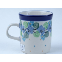 Bunzlau klein recht kopje 150 ml.  * 328-2339 viooltjes *