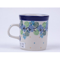 Bunzlau klein recht kopje 150 ml.  * 328-2339 viooltjes *