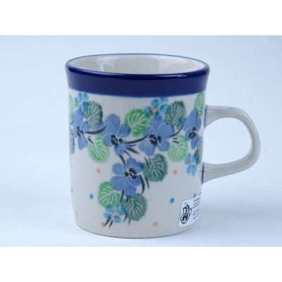 Bunzlau klein recht kopje 150 ml. * 328-2339 viooltjes * Bunzlau klein recht kopje 150 ml. * 328-2339 viooltjes *