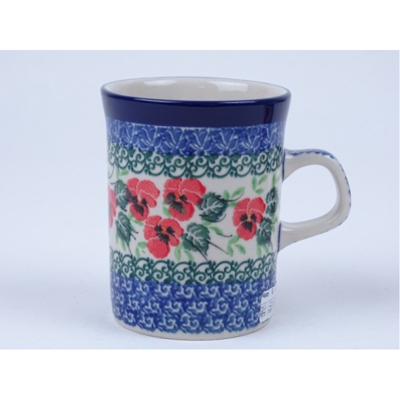 Bunzlau koffiemok 250 ml. * 074-2538 viooltjes *