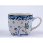 Bunzlau tumbler met oortje 170 ml. * C91-2008 vlinder *