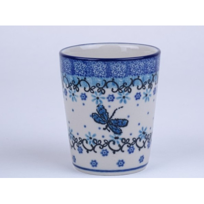 Bunzlau tumbler mok 200 ml. * E83-1944 libelle * Bunzlau tumbler mok 200 ml. * E83-1944 libelle *