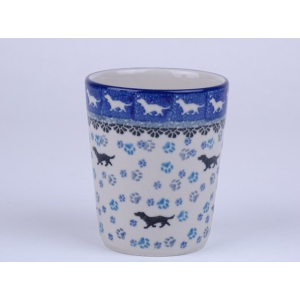 Bunzlau tumbler mok 200 ml. * E83-2151 teckel *