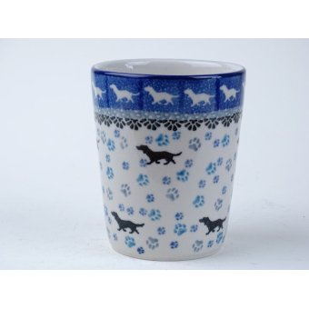 Bunzlau tumbler mok 200 ml. * E83-2151 teckel *