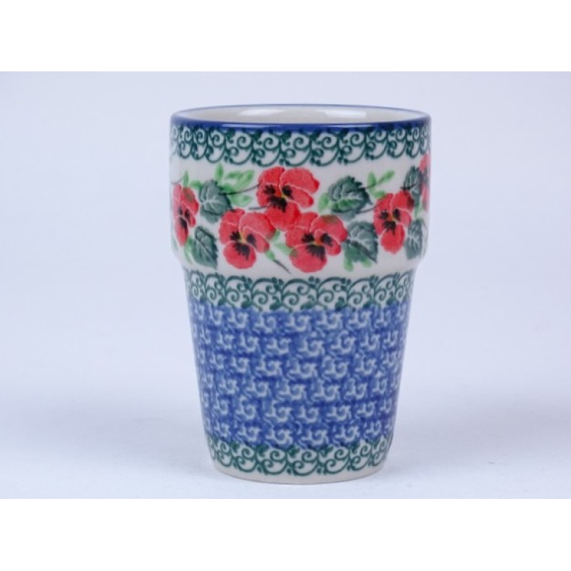 Bunzlau melkbeker 240 ml * 071-2538 viooltjes *