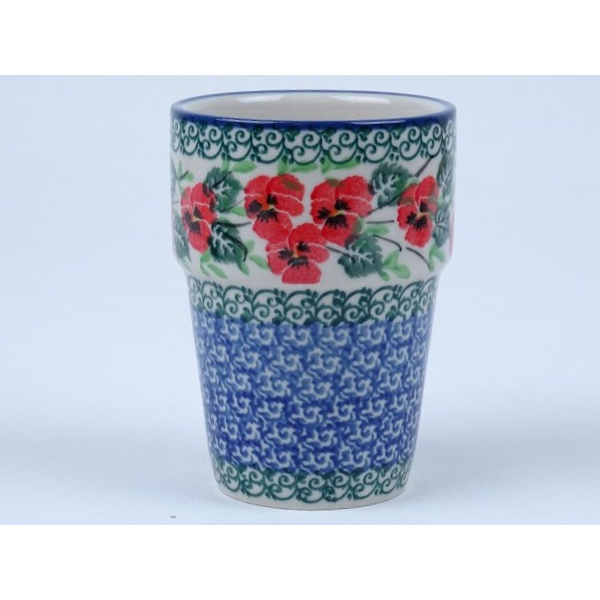 Bunzlau melkbeker 240 ml * 071-2538 viooltjes *