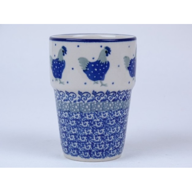 Bunzlau melkbeker 240 ml * 071-2597 kippen *