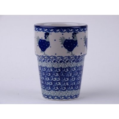Bunzlau melk beker 240 ml * 071-2596 kippen * Bunzlau melk beker 240 ml * 071-2596 kippen *