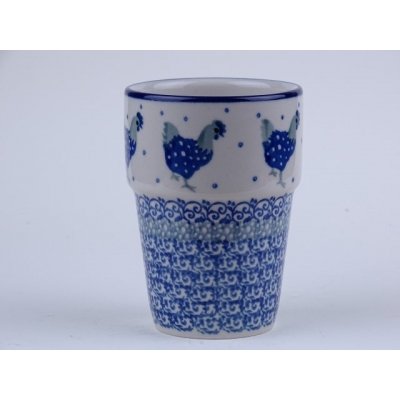 Bunzlau melkbeker 240 ml * 071-2597 kippen * Bunzlau melkbeker 240 ml * 071-2597 kippen *