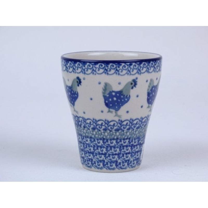 Bunzlau water/ melkbeker 190 ml  * D19-2597 kippen *