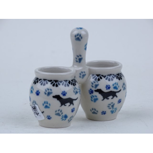 Bunzlau miniatuur saté prikkers vaatje  7,3 cm.  * 850-2151 *