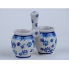 Bunzlau 2 mini kruikjes 7,3 cm. * 850-1771 z.kat *