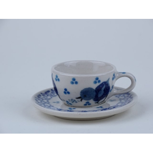 Bunzlau mini kop & schotel 3 cm. *  F89-2706 *