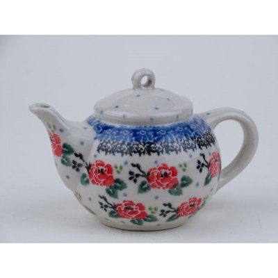 Bunzlau mini theepot hanger 6 cm. * F88-1525 * Bunzlau mini theepot hanger 6 cm. * F88-1525 *