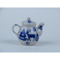 Bunzlau miniatuur theepotje 5 cm. * 309-1931 rudolf *