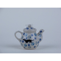 Bunzlau miniatuur theepotje 5 cm. * 309-2151 *