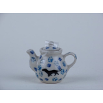 Bunzlau miniatuur theepotje 5 cm. * 309-2151 *