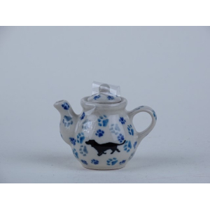 Bunzlau miniatuur theepotje 5 cm. * 309-2151 *