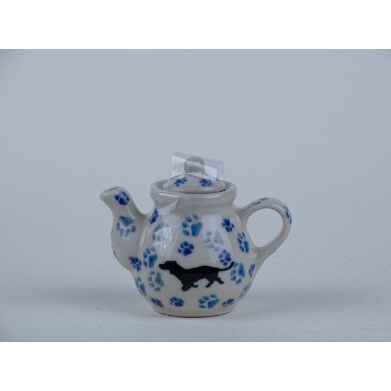 Bunzlau miniatuur theepotje 5 cm. * 309-2151 *