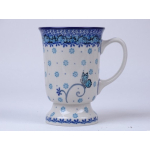Bunzlau mok op voet 240 ml. * 243-2008 vlinder *