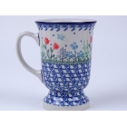 Bunzlau mok op voet 240 ml. * 243-2903 r. tulpjes *