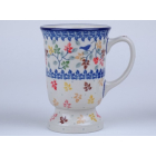 Bunzlau mok op voet 240 ml. * 243-3208 vogeltjes *
