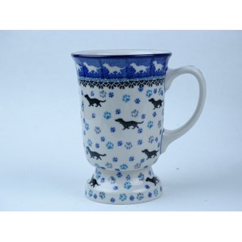 Bunzlau mok op voet 240 ml. * 243-2151 teckel *