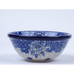Bunzlau kom/ nest schaaltje 12,5 cm. * 556-1975 blauwe druifjes *