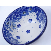 Bunzlau kom/ nest schaaltje 12,5 cm. * 556-1975 blauwe druifjes *